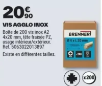VIS AGGLO INOX