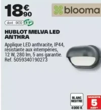 HUBLOT MELVA LED ANTHRA