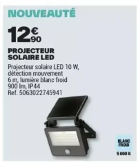 PROJECTEUR SOLAIRE LED