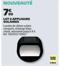 LOT 2 APPLIQUES SOLAIRES