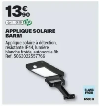APPLIQUE SOLAIRE BARM