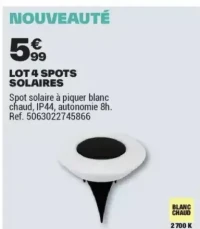 LOT 4 SPOTS SOLAIRES