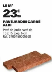 PAVÉ JARDIN CARRÉ ALBI