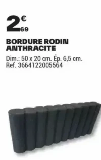 BORDURE RODIN ANTHRACITE