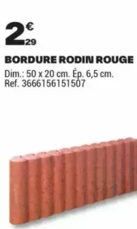 BORDURE RODIN ROUGE