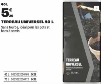 TERREAU UNIVERSEL 40 L