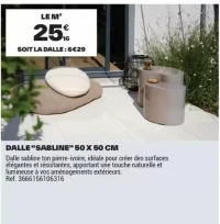 DALLE "SABLINE" 50 X 50 CM