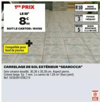 CARRELAGE DE SOL EXTÉRIEUR "SEAROCCA"