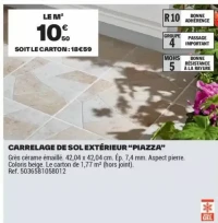 CARRELAGE DE SOL EXTÉRIEUR "PIAZZA"