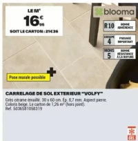 CARRELAGE DE SOL EXTERIEUR “VOLFY”