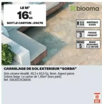 CARRELAGE DE SOL EXTERIEUR "SORBA"