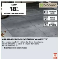 CARRELAGE DE SOL EXTÉRIEUR "QUARTZITE"