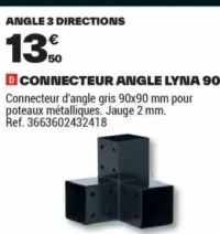 CONNECTEUR ANGLE LYNA 90