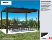 PERGOLA ALUMINIUM ANTHRACITE 4X3 M