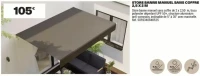 STORE BANNE MANUEL SANS COFFRE 2,5 X 2 M