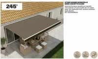 STORE BANNE MANIVELLE SEMI CASSETTE 4X3M