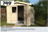ABRI BOIS "HECTOR" 4,28 M2