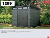 ABRI RÉSINE "CORTINA 97" 5,3 M²