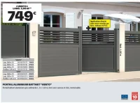 PORTAIL ALUMINIUM BATTANT "VENTO"