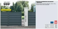PORTAIL ALUMINIUM COULISSANT "ARACAJU"