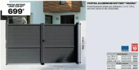 PORTAIL ALUMINIUM BATTANT "RIVERA"