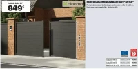 PORTAIL ALUMINIUM BATTANT "ASTIA"