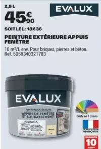 peinture extérieure appuis fenêtre