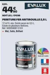 PEINTURE FER ANTIROUILLE 2,5 L