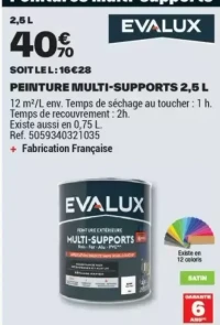 PEINTURE MULTI-SUPPORTS 2,5 L