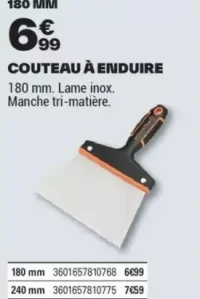 COUTEAU À ENDUIRE