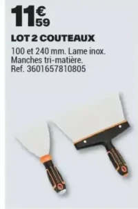 LOT 2 COUTEAUX