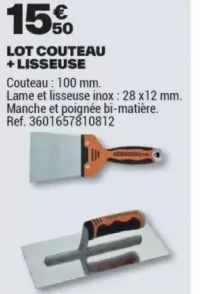LOT COUTEAU + LISSEUSE