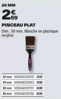 PINCEAU PLAT