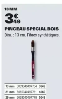 PINCEAU SPECIAL BOIS