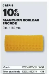 MANCHON ROULEAU FACADE