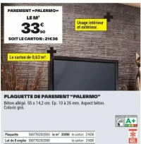 PLAQUETTE DE PAREMENT "PALERMO"