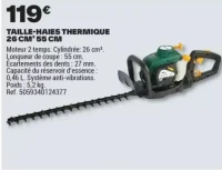 TAILLE-HAIES THERMIQUE 26 CM³ 55 CM