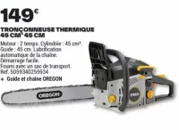 TRONÇONNEUSE THERMIQUE 45 CM3 45 CM