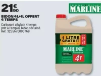 BIDON 4L+1L OFFERT 4 TEMPS
