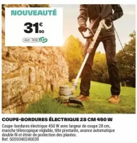 COUPE-BORDURES ÉLECTRIQUE 28 CM 450 W
