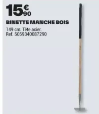 BINETTE MANCHE BOIS