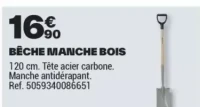 BÊCHE MANCHE BOIS