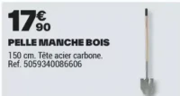 PELLE MANCHE BOIS