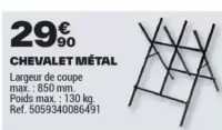 CHEVALET MÉTAL