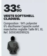 VESTE SOFTSHELL CLADWEL