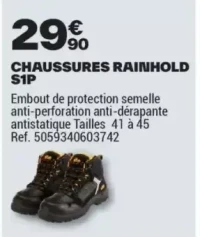 CHAUSSURES RAINHOLD S1P