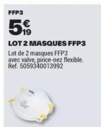 LOT 2 MASQUES FFP3