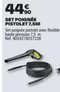 SET POIGNÉE PISTOLET 7,5M