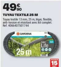 TUYAU TEXTILE 25 M