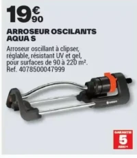 ARROSEUR OSCILANTS AQUA S